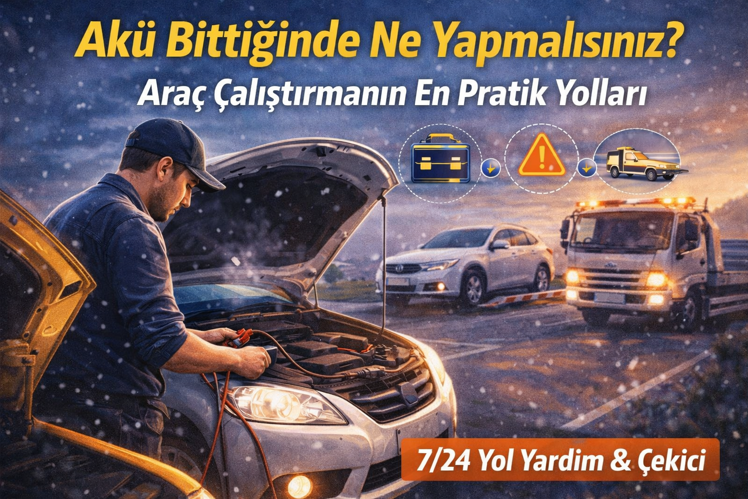 Akü Bittiğinde Ne Yapmalısınız? Araç Çalıştırmanın En Pratik Yolları
